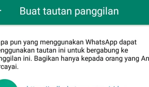 Undang Panggilan WhatsApp Pakai Link